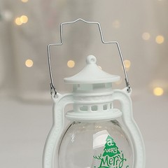 4Pcs LED Electronic Candle Christmas Decoration Santa Snowman Portable Oil Lamp