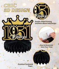 9 Pcs 75Th Birthday Decoration 75 Birthday Party Decorations for Men Women 75 Ye