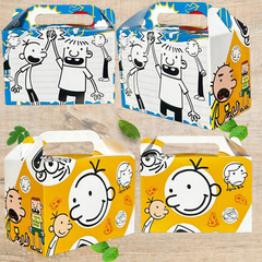 Diary wimpy kid Party Gift Box Supplies happy birthday centerpiece decoration