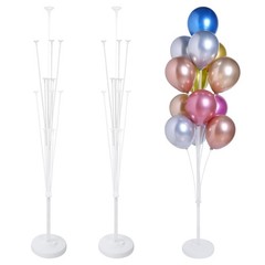 2 Sets of Balloon Stand Kit – 62in Balloon Stands with Base, Balloon Sticks, …