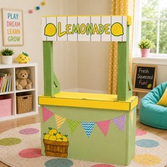 Lemon Fruit Ade Play Store Cardboard Stand-Up Coloring Activity 58″H x 35″L #489