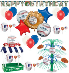 Baseball Birthday Party Decorations Age Banner Balloons Centerpieces Treat Stand