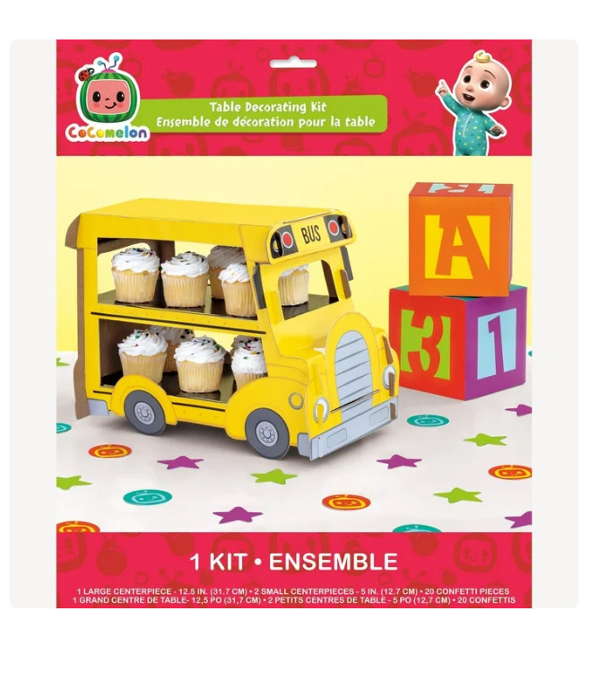 Cocomelon Paper Table Decorating Kit – 23pc Set