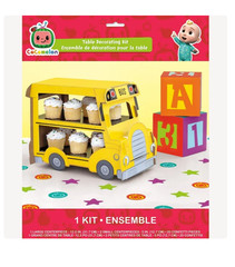 Cocomelon Paper Table Decorating Kit, 23pc Set + Tablecover 54″x84″ – Lot of 2