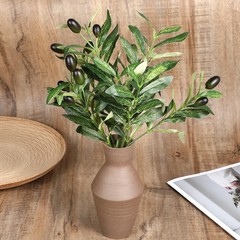 JJUNW 5 Pcs Artificial Plants 11 inches x 5.3 x 0.7 inches, Green