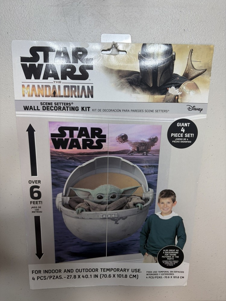 The Mandalorian Scene Setter Wall Decorations – 55″ x 80″ 1 Set – Multicolor …
