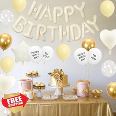 Adorely Macaron Yellow Birthday Decorations