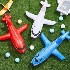 12 Inflatable Airplane Decorations – Red White Blue Party Supplies for Independe