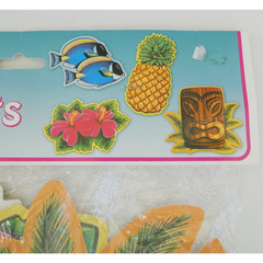 Beistle Luau Die Cut Decorations Cutouts 12 Inch Set of 4 Hawaii Tiki Party New