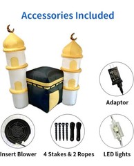 Inflatable Islamic 6FT Ramadan Kareem/Eid Mubarak Kaaba Mosque. Ramadan Blow up