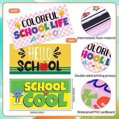24 Unique Back to School Photo Booth Props – Double-Sided, Waterproof & Fun!