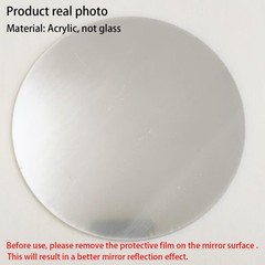 12PCS Round Mirror Plates for Centerpieces, Mirror Trays Flat Circle Mirrors …