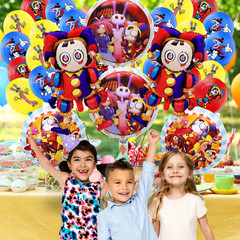Amazing digital circus BALLOON Party Supplies birthday decoration cupcake topper
