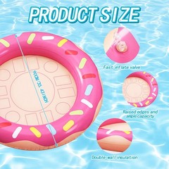 2 Pack Inflatable Ice Serving Bar Cooler Donuts Inflatable Ice Buffet Salad S…