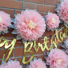Paper Flower Decorations for Wall Backdrop Girld Nursery Wall Decor Wedding Brid
