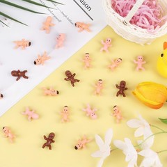 120 Mini Plastic Babies – 1 Inch Tiny Figurines for Baby Shower Games, 120 Piece