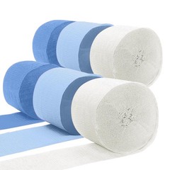 6 Rolls Dusty Blue Crepe Paper Streamers 492 Foot 1.77 Inch x 82 Foot DIY