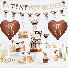 53Pcs Espresso Martini Birthday Party Decorations, a Tiny Bit Older Birthday Dec