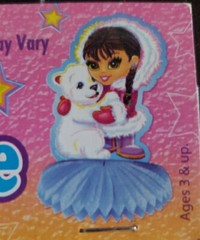 VTG Lisa Frank Party Honeycomb Centerpiece Table Decoration Polar Bear Penguin