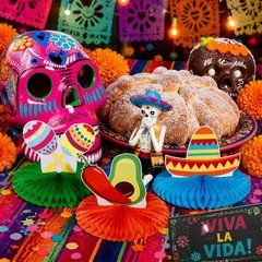 9 Pcs Fiesta Party Decorations Cinco De Mayo Decor 8» Mexican Themed Table H…
