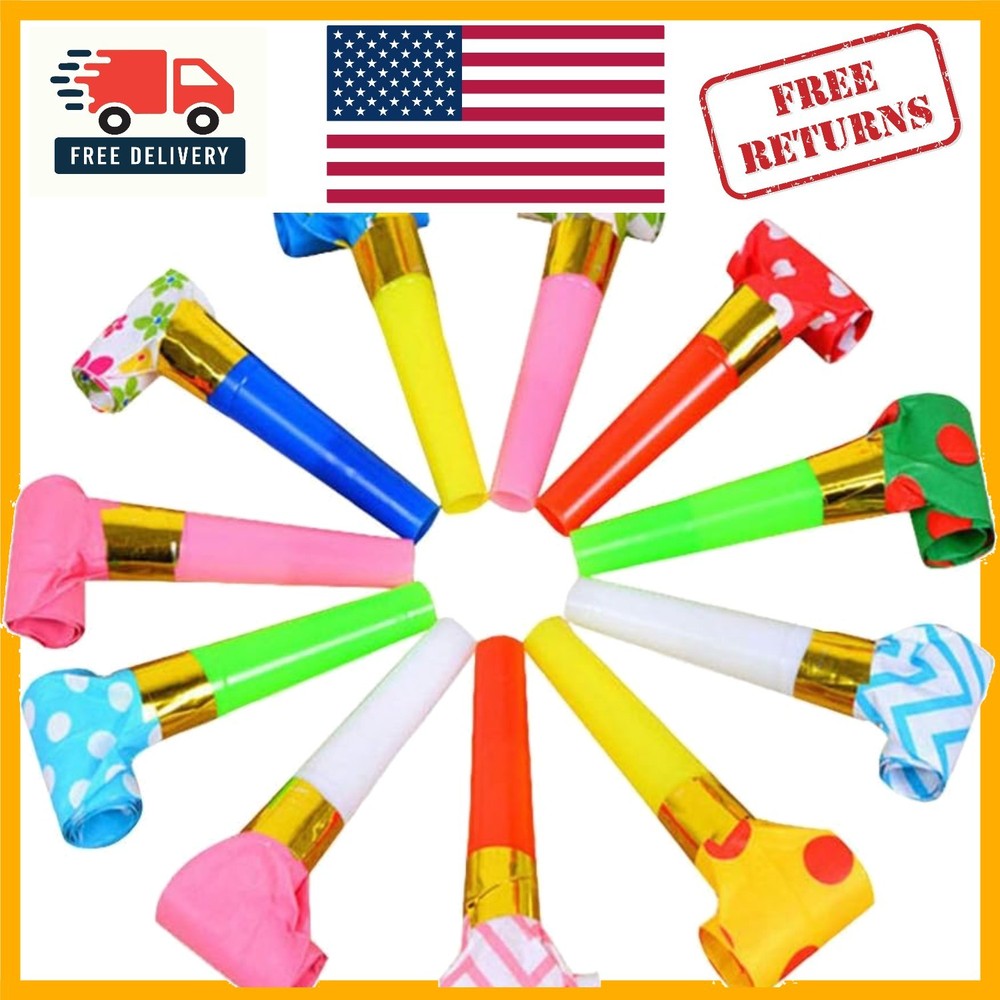 24 Pieces Party Blower Noisemakers – Fun and Durable Celebration Accessories