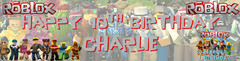 ROBLOX BIRTHDAY BANNER CUSTOM PERSONALIZED DECOR NAME PARTY PHOTO