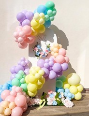 Pastel Rainbow Balloons Arch Garland Kit, Macaron Assorted Color Balloon Arch…