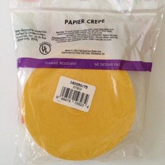 500Ft Jumbo Size Crepe Paper Streamers Buttercup Bright Yellow-Party Decoration