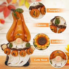 Fall Thanksgiving Pumpkin Gnomes Decorations for Home Handmade Gnomes Elf for