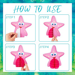 12Pcs Under The Sea Honeycomb Centerpieces Ocean Party Birthday Table Decor