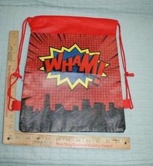 Set of 2 Party Backpacks Super Hero Bang Wham ! Fast Shipping Baby Children ++