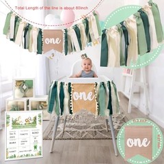 Wild One Birthday Decorations,Jungle Safari Animal Theme First Birthday