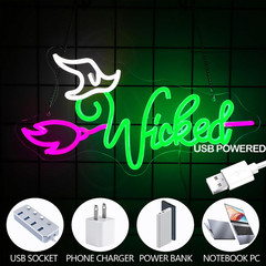 Witch Theme Party Decorations & Gift for Her – LED Neon Light for Bedroom Birthd