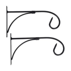 Sturdy Construction 2Pcs Metal Flower Pot Hangers for Long Lasting Use