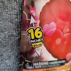 2 illooms 16 Inch Light Up Ballon Heart LED Lights Up To 24 Hours On/Off Switch