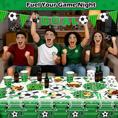 Soccer Party Decorations – Soccer Theme Birthday Party Decorations, 123PCS, Serv