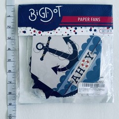 Nautical Baby Shower Birthday Party Cruise Paper Fans Signs Party Decor Anchors