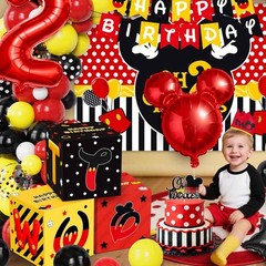 2nd Party Decorations Second Balloon Boxes with Letters, 2 Years Old Bday Par…