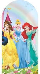 Cartoon princess Castle Arch Painel Backdrop Cover Birthday Party Decorations