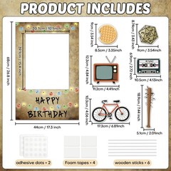 Spooky Rustic Alphabet Photo Booth Prop Weird Things Theme Party Decoration L…