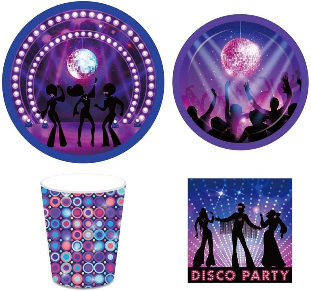 Disco Party Supplies,50’S,60’S,70’S,80’S Birthday,Retro Party,Rock and Roll Set