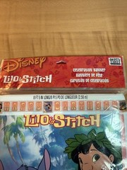 Party Express Hallmark Disney Lilo & Stitch Happy Birthday Banner New 8’5”