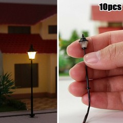 10pieces Model Railway LED Park Lanterns Lamps Scale 1: 160 For N Gauge