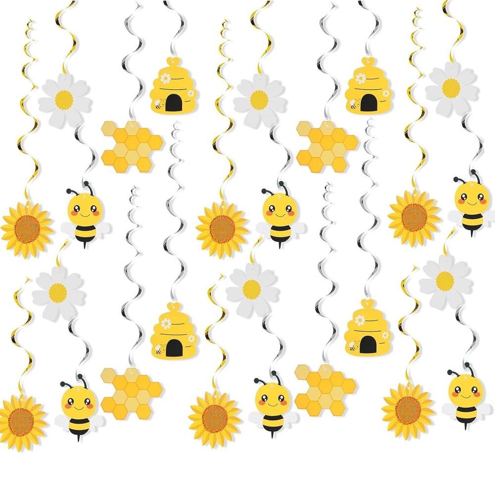 20 Pcs Bee Party Decorations,Bee Birthday Party Decorations,Bumble Bee Decor …