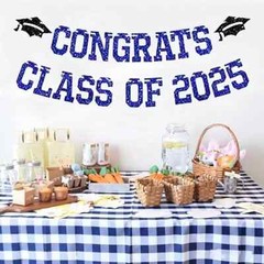 1pc, 2025 Graduation Vinyl Background Photo Frame and 1set Congrats Class