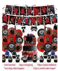 Roblox Doors Party Decoration Banner Cake Topper Cupcake Toppers