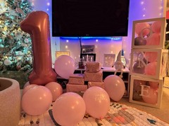Number Balloons 40 Inch, Big 10 Balloon, Pearl Pink Number 10 Balloon for 10t…