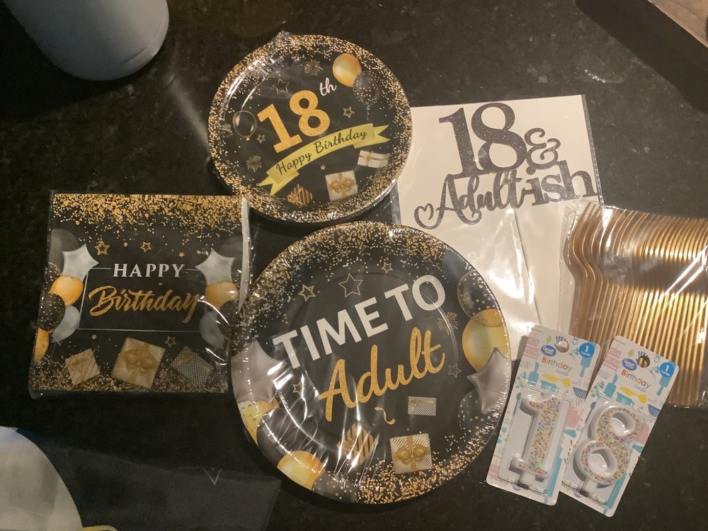 18th birthday party supplies decorations