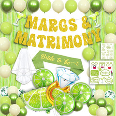 Margs And Matrimony Bachelorette, 65 Pcs Margs And Matrimony Decorations, Margar