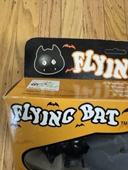 VTG Halloween 9” 90s Flying ANIMATED VAMPIRE BAT Flaps Wings Light Up Eyes WORKS